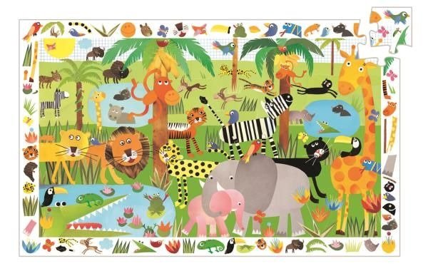 Zdjęcia - Puzzle i mozaiki Djeco , puzzle, Dżungla, 35 el. 