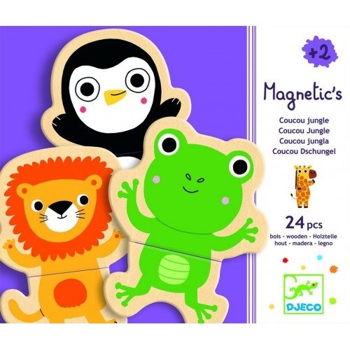 Djeco, puzzle, magnetyczne Dżungla, 24 el.