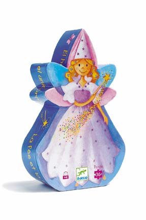 Djeco, puzzle, Wróżka i jednorożec, 36 el.