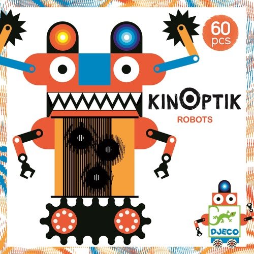 Djeco, układanka Magnetyczno Optyczna Kinoptik Roboty