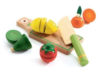 Djeco, zabawka edukacyjna Warzywa do krojenia, zestaw - Djeco