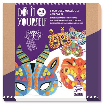 Djeco, zestaw kreatywny Mozaikowe maski, DJ07900 - Djeco