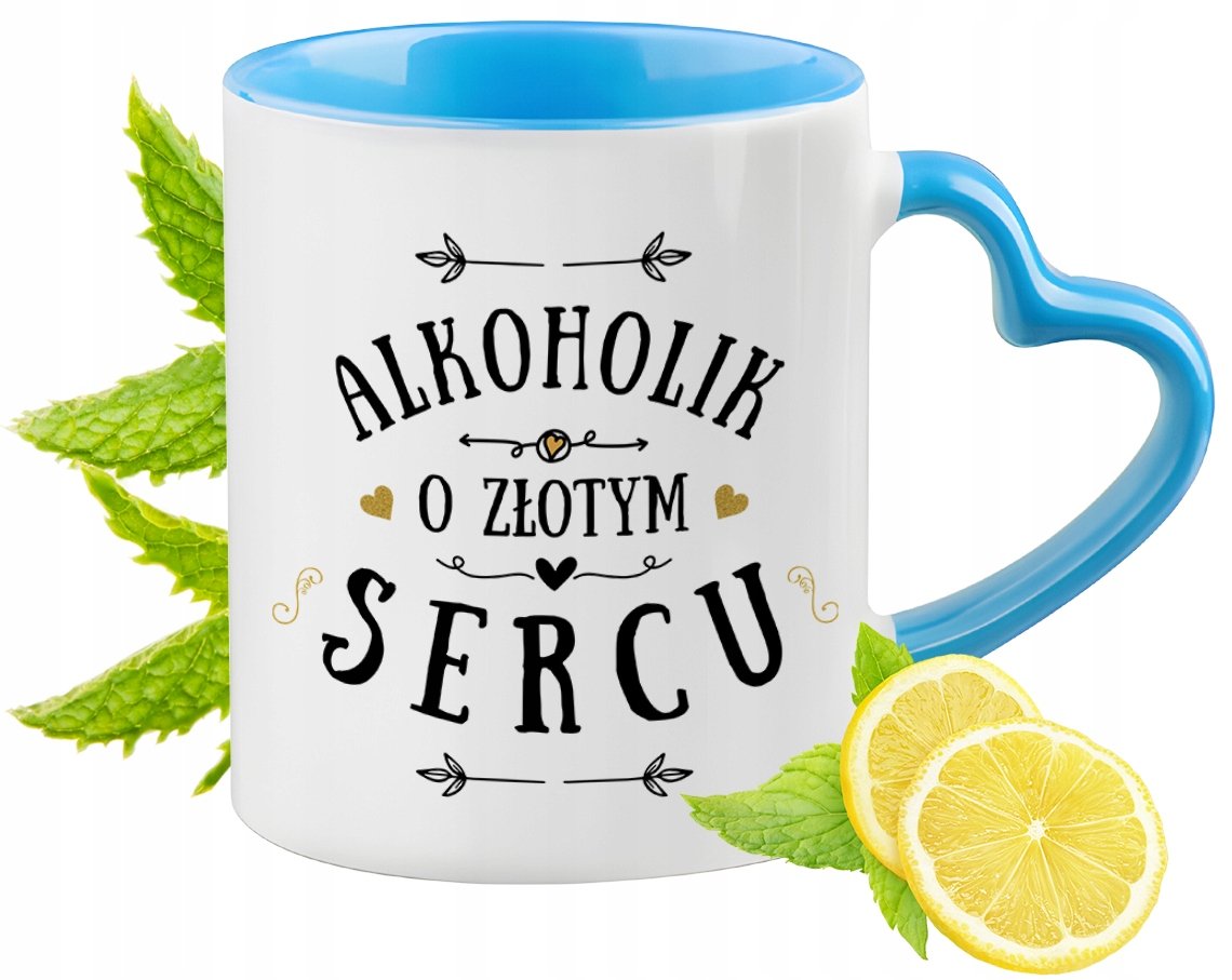 Najlepsza Książka Dla Alkoholika Forum Dla Alkoholika Kubek Błękitny z Uszkiem w Kształcie Serca na Prezent