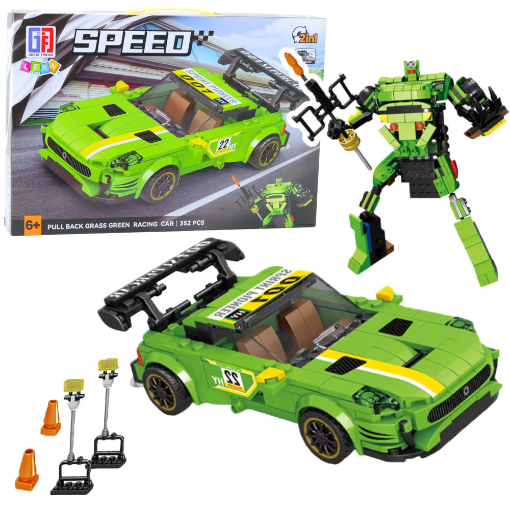 Dla Dzieci 2w1 Zestaw Klocki z Napędem - - Lean Toys | Sklep EMPIK.COM
