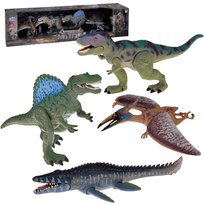 DLA DZIECI  DINOZAURY  4 RUCHOME FIGURKI Z ELEMENTAMI