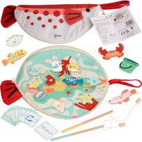 DLA DZIECI EDUKACYJNA GRA ŁOWIENIE RYBEK NA MAGNES, gra zręcznościowa, Lean Toys