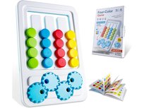 DLA DZIECI GRA LOGICZNA, UKŁADANKA LABIRYNT CZTERY KOLORY, Lean Toys