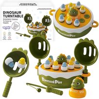 DLA DZIECI GRA ZRĘCZNOŚCIOWA ŁOWIENIE DINOZAURÓW, Lean Toys