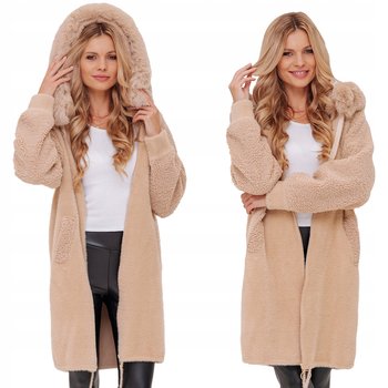 Długa Ciepła Alpaka Z Barankiem Płaszcz Z Wełną Ciepły Alpaki Z Kapturem - Soprato