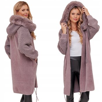 Długa Ciepła Alpaka Z Barankiem Płaszcz Z Wełną Ciepły Alpaki Z Kapturem - Soprato