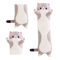 Długi Kot Kotek Maskotka Poduszka 45Cm Szary