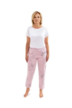 DŁUGIE SPODNIE DAMSKIE M RÓŻOWE Z KIESZENIAMI DO SZPITALA SANATORIUM BAWEŁNIANE - Odzież Martel