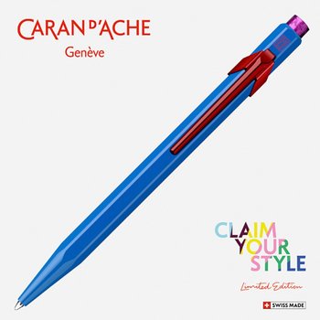 Długopis, 849 Claim Your Style ED2 Cobalt Blue M, ciemnoniebieski - CARAN D'ACHE