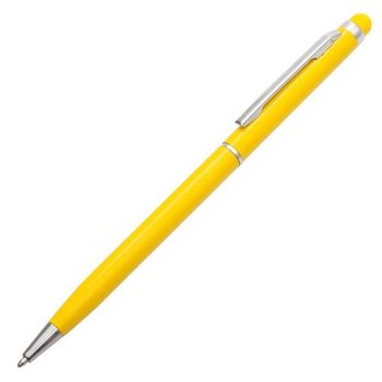 Długopis aluminiowy Touch Tip, żółty, 20 sztuk - UPOMINKARNIA