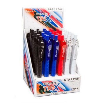 Długopis aut. Trix p36 mix  STARPAK, cena za 1szt. (406391) - Starpak