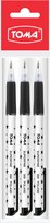 Długopis automatyczny Toma Gwiazdki czarny 3 sztuki