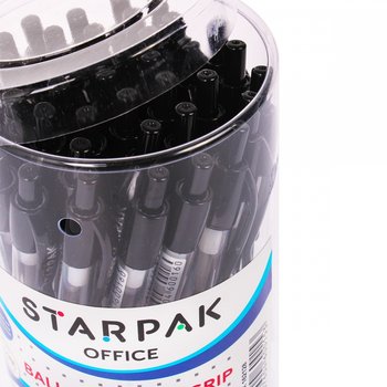 Długopis Automatyczny Z Gripem W Tubie 36 Szt. Czarny Starpak 162129 - Starpak