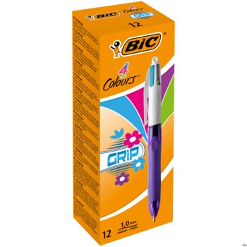 Długopis Bic 4 Colours Grip Mix Fun, 8922901 - BIC