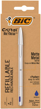 Długopis Bic Cristal Re'NEW metalowy + 2 wkłady - BIC