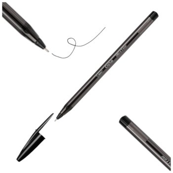 Penna Bic Cristal Large 1.6 mm. Nero BIC - 880648