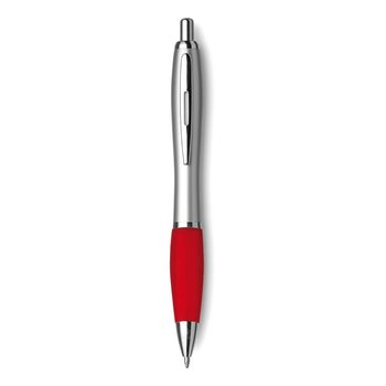 Długopis biurowy z uchwytem czerwony-srebrny - Inna marka