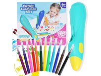 Długopis Graffiti Pistolet Do Malowania Zestaw Kreatywny Airbrush Turkusowy