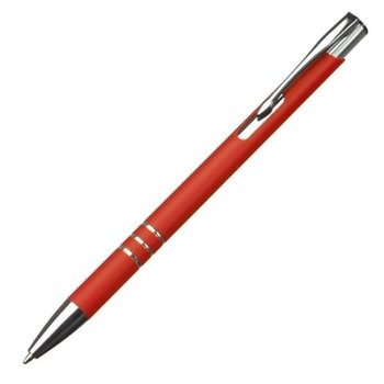 Długopis metalowy soft touch NEW JERSEY czerwony - HelloShop