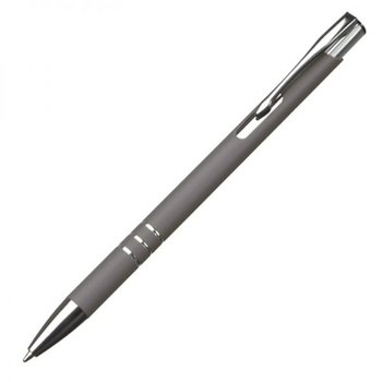 Długopis metalowy soft touch NEW JERSEY grafitowy - HelloShop