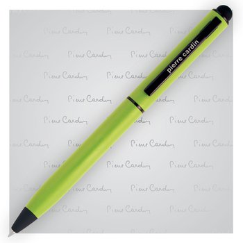 Długopis metalowy touch pen, soft touch CELEBRATION Pierre Cardin jasnozielony - Inna marka