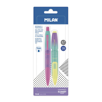 Długopis+Ołówek Compact Sunset Blister - Milan