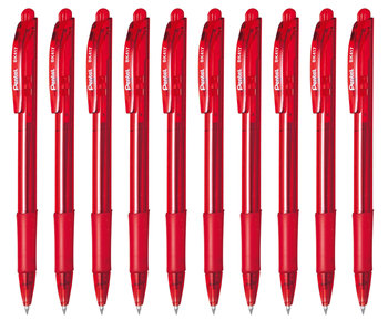 Długopis Pentel WOW! BK417 - czerwony - 10 szt. - Pentel