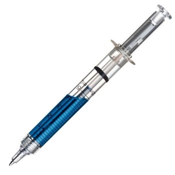 Długopis plastikowy INJECTION niebieski - HelloShop