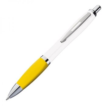 Długopis plastikowy KALININGRAD żółty-biały - HelloShop
