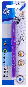 Długopis ścieralny OOPS! Fioletowy - Astra