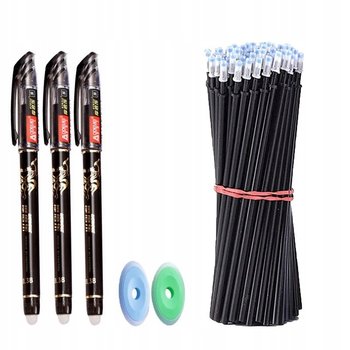 Długopis Ścieralny Zmazywalny Czarny Gumka Znika Ścieralny Zestaw 85Szt - Inna marka