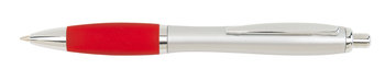Długopis SWAY, czerwony, srebrny - UPOMINKARNIA