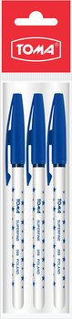 Długopis Toma S-Fine Gwiazdki czarny 3 sztuki - Toma