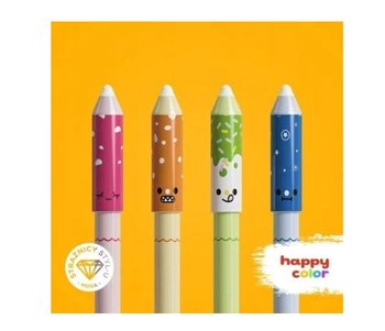 Długopis usuwalny, 4 sztuki, Happy Color - Happy Color