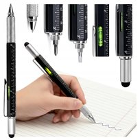 Długopis Wielofunkcyjny Majsterkowicza Śrubokręt Miarka Multitool 6W1