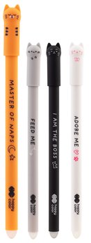 Długopis wymazywalny Kitty, 0,5 mm, niebieski, Happy Color, 1 szt. - Happy Color