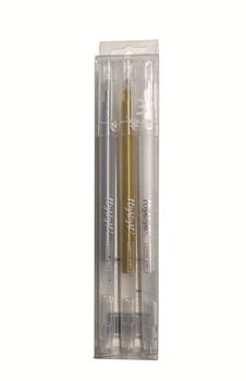 Długopis Żelowy 0,6Mm Zestaw 3 Kolorów Złoty, Srebrny, Biały Mg - Happy Color