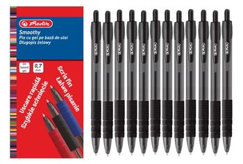 Długopis żelowy Smoothy 0,7mm czarny 12szt HERLITZ - Herlitz