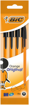 Długopisy Bic Orange Original Fine, nczarny, 4 sztuki - BIC