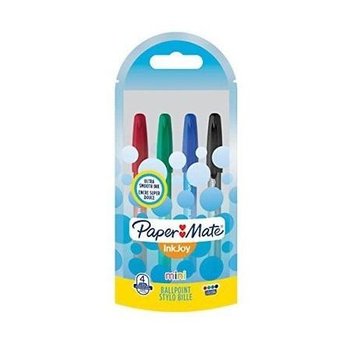 Długopisy, Inkjoy mini, 4 kolory - Paper Mate