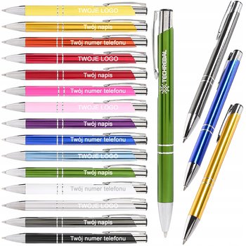 Długopisy Reklamowe z Grawerem Logo Twój Napis Czarny wkład Grawer 20 szt. - Techrebal