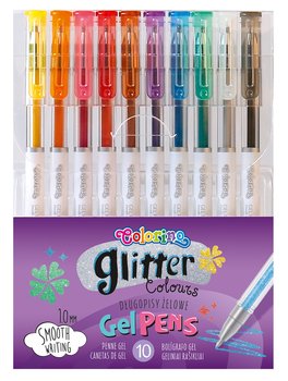 Długopisy żelowe brokatowe, Colorino Kids, 10 kolorów - Colorino