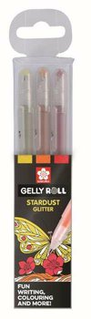 Długopisy żelowe, Gelly Roll Stardust, 3 sztuki (żółty, pomarańczowy, czerwony), Sakura  - Talens
