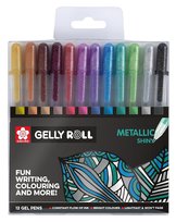 Długopisy żelowe Sakura Gelly Roll Metallic, 12 sztuk