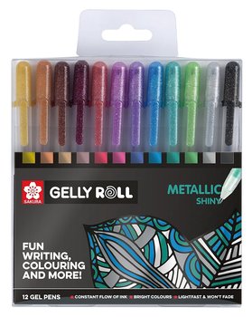 Długopisy żelowe Sakura Gelly Roll Metallic, 12 sztuk - Sakura