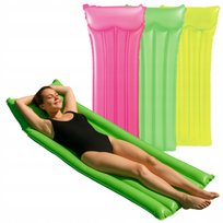 Dmuchany materac neon mix kolorów na basen do pływania opalania 183x76 cm